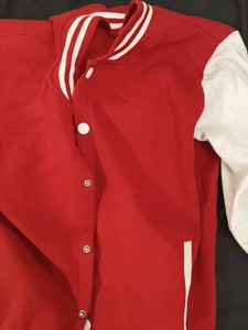 Red & White Varsity Jacket | S size