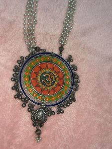 Handcrafted Rajasthani Meenakari Oxidised Necklace