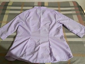 Light Purple Button-Up Top