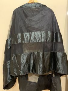 Elegant Black long Sheer Gown
