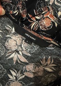 Floral Print V-Neck Mini Dress