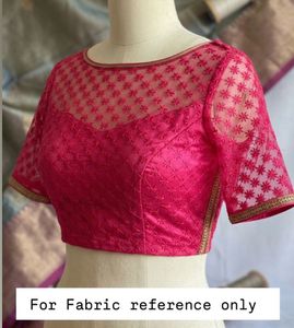 Magenta  Embroidered blouse  Material 1.25 meter