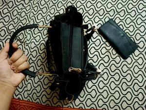 Leather Handbag Set