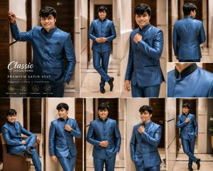 Men's Blue Ethnic Jacket
