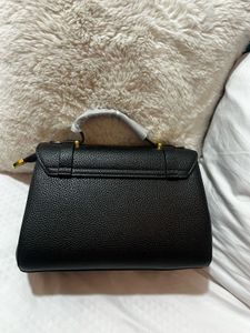 YSL inspired Black Textured Handbag