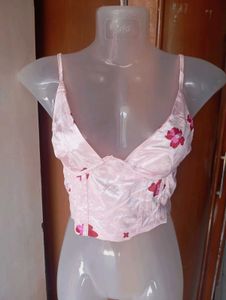 Satin Floral Cami Top
