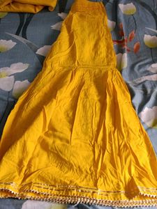 Vibrant Yellow Kurta Set with Dupatta