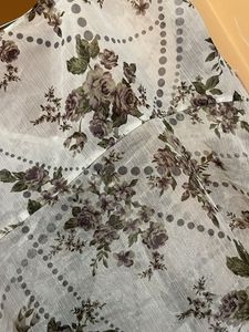 Sheer Floral Sleeveless Tunic Top