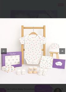 MomsHome Organic Cotton Baby Essentials Set