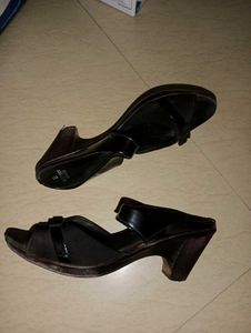 Black Heels with Bow Detail