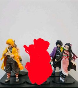 Nezuko, Zenitsu, Inosuke, Giyu