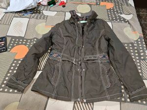 Stylish Brown Casual Jacket kids with belt winters