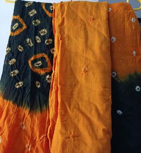 🤩Bandhani Printed Unstitched Beautiful Kurta Set