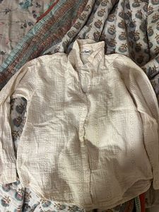Eyelet Cotton Shirt