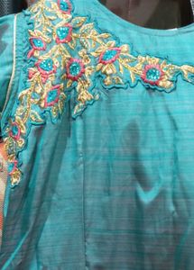 Beautiful Teal Ethnic Gown