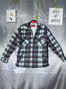 Man's Cozy Plaid Fleece Jacket