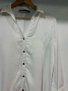 Zara satin shirt