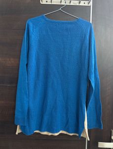 Blue Knit Pullover