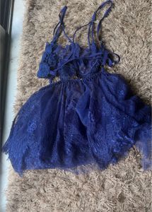 Stunning Royal Blue Lingerie Set