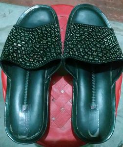 Stylish Black  Flat Sandals