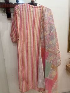 Striped Kurta with Sequins