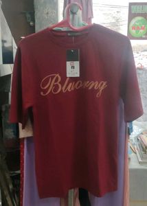 Burgundy Graphic T-Shirt