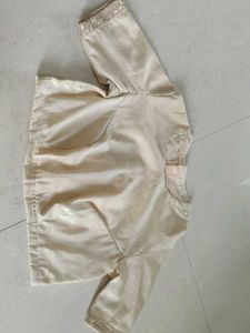 ELEGENT CREAM PACK NEAK BLOUSE