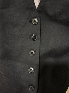 H&amp;M Black V-Neck Buttoned Vest