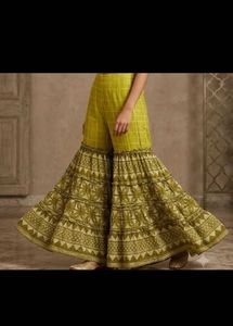 Designer Printed poncho top and skirt set