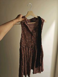 Zara Stylish Printed Sleeveless Dress
