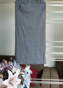 Gray Midi Skirt