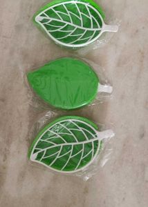 Leaf Shaped Soap Holder Pack of 3