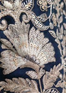 Royal Navy Blue Heavy Embroidery kurta