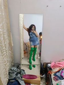 Green Thigh High Boots