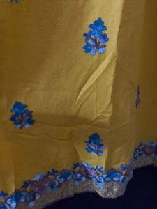 Yellow Embroidered Kurta Set with Salwar