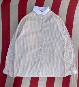 Striped Long Sleeve Button-Down Shirt
