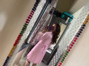 nighty full sleeves shrug with robe and bra