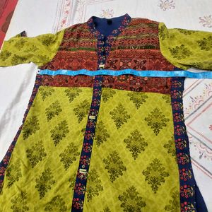 Designer Kurta with Contrasting Skirt