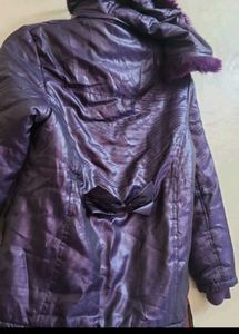 Cozy Purple Plaid Winter Jacket
