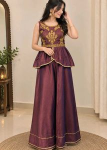 Elegent party wear peplum choli &amp; Skirt 🌸