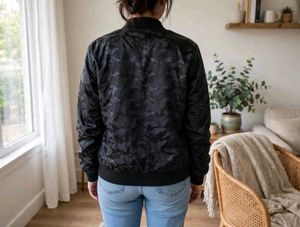 Black Camo Bomber Jacket Unisex