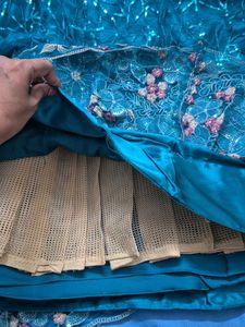 Teal Lengha Set