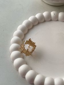 Statement Gold-Tone Drip Ring
