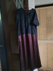 Elegant black long kurta