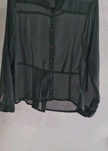 Sheer Green Blouse