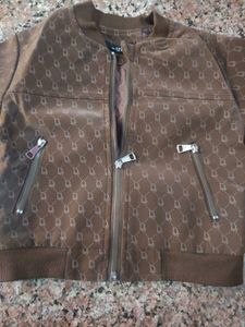 Stylish Brown Designer Print Jacket