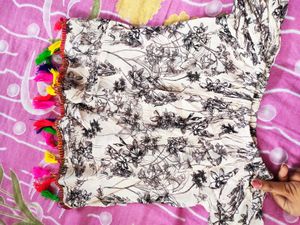 Selling This Cute White Tassle Crop Top
