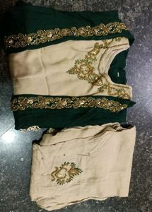 Elegant Embroidered Kurta Set with shrug