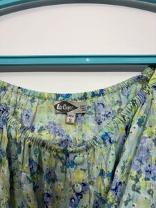 Floral Print Off-Shoulder Puff Sleeve Top