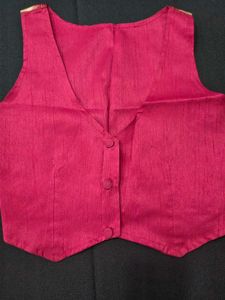 jharokha print vest